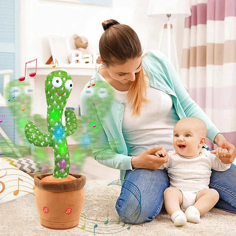 Dancing Shaking Cactus Toy with Recording and Singing of Songs