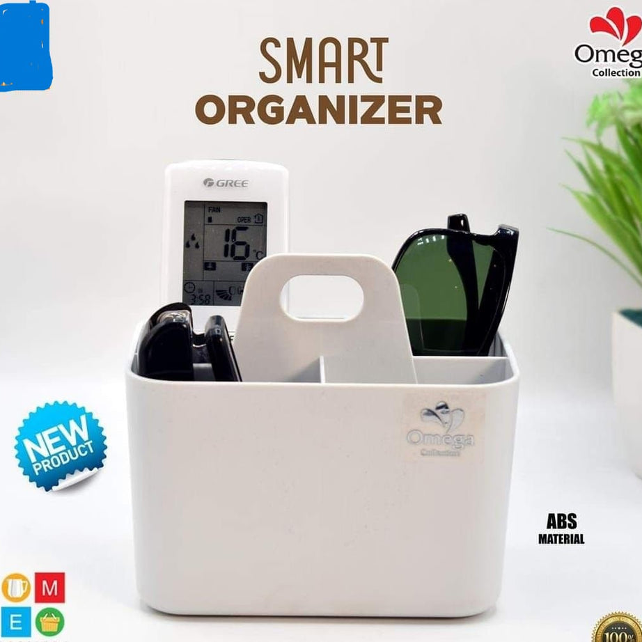 Multi Purpose Plastic Versatile Smart Storage Holder Organizer Box with 2 Partitions For Home and Outdoor Use