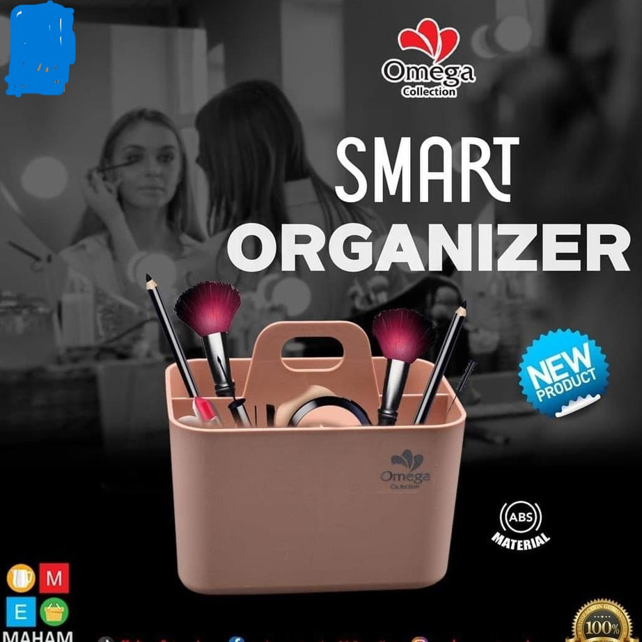 Multi Purpose Plastic Versatile Smart Storage Holder Organizer Box with 2 Partitions For Home and Outdoor Use