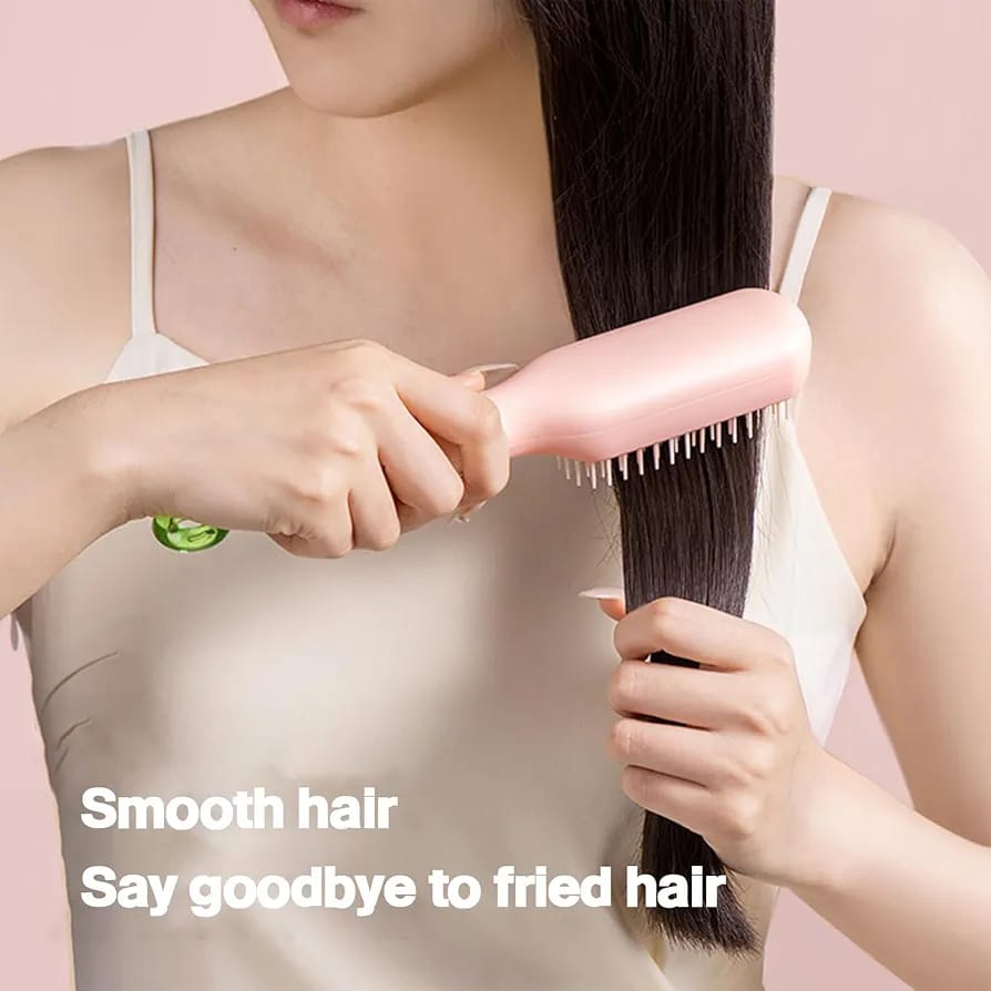 Self Cleaning Magic Retractable Hair Brush and Massage Anti-static, Cleaning Hair Smoothing and Beauty Hair