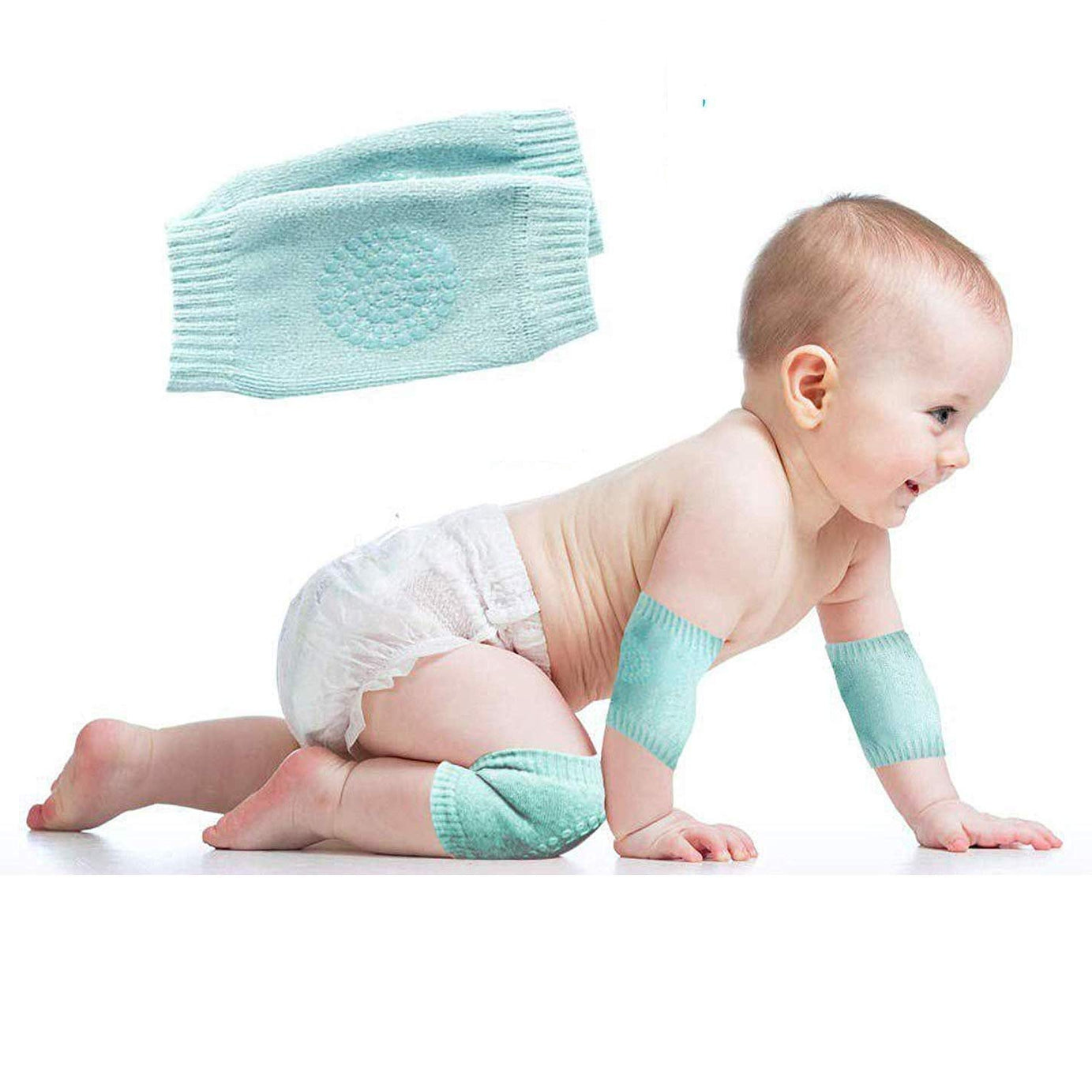 Set of Baby Knee Pads and Elbow Cushions for Safety While Crawling