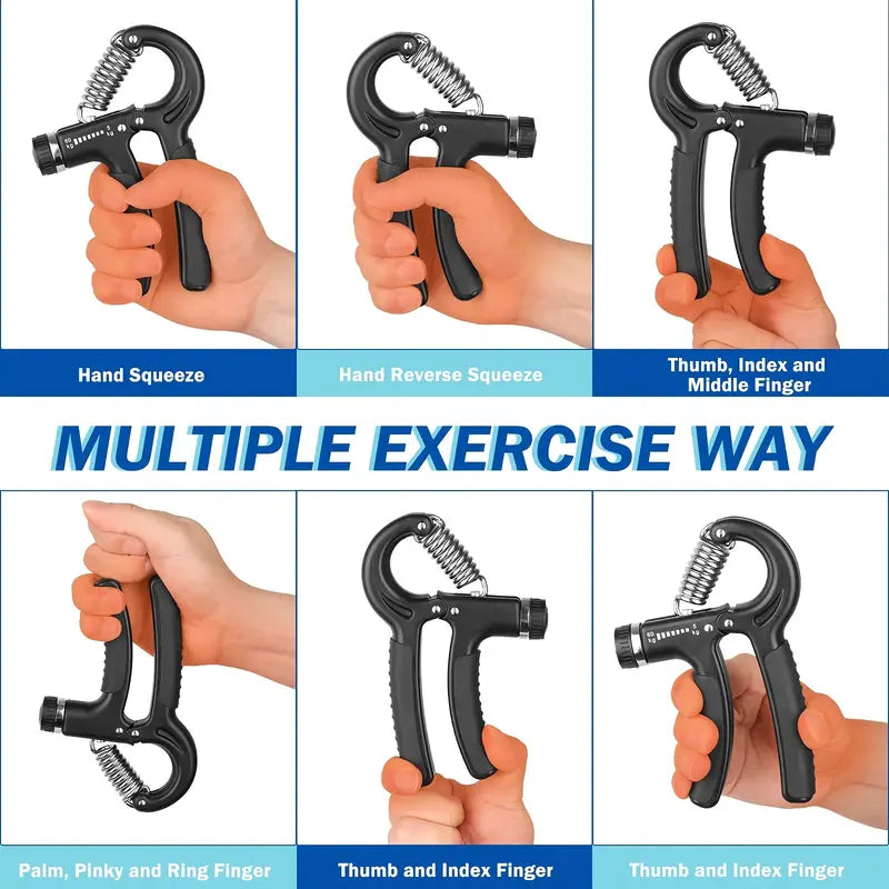Buy 1 Get 1 Free Adjustable Hand Gripper Resistance Hand Muscle Trainer For Stronger Forearms Exerciser