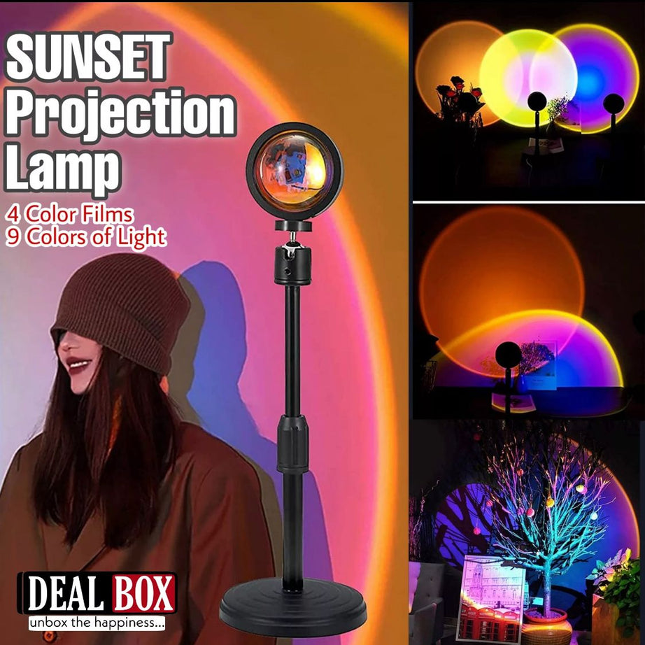 Sunset LED Projector Lamp Multiple Colors with 16 Colors Remote ...