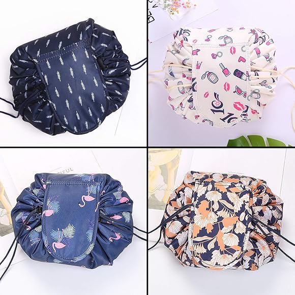 Women Drawstring Travel Cosmetic Makeup Storage Bag Organizer Pouch Portable Toiletry Necessaries Beauty Case for Women