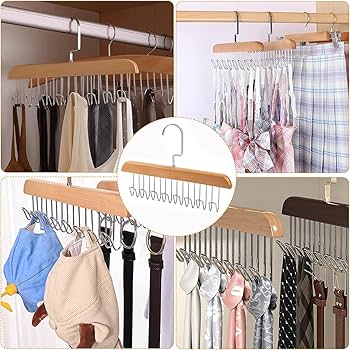 (Pack of 2) 8 in 1 Stainless Steel Anti Slip No Deformation Large Capacity Dormitory Clothes Drying Rack Sling Hanger