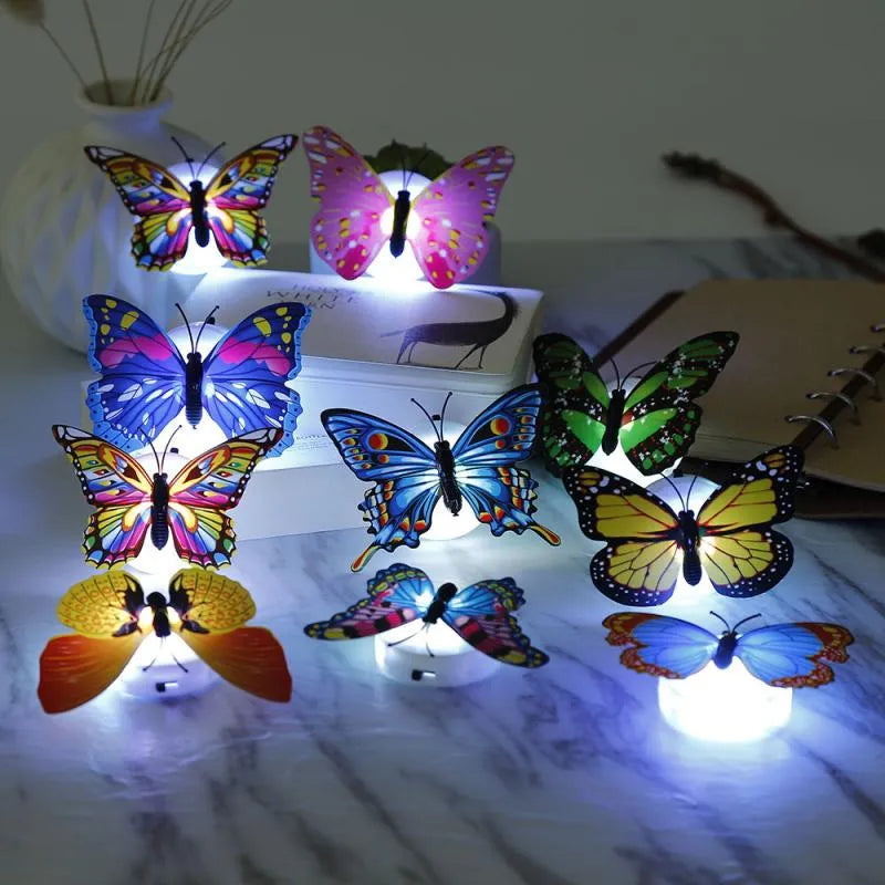 Cute Butterfly Night Light Decoration LED Light 10 Pcs