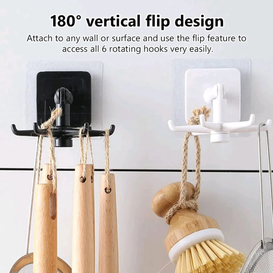 360° Rotated Kitchen Hooks Hanger