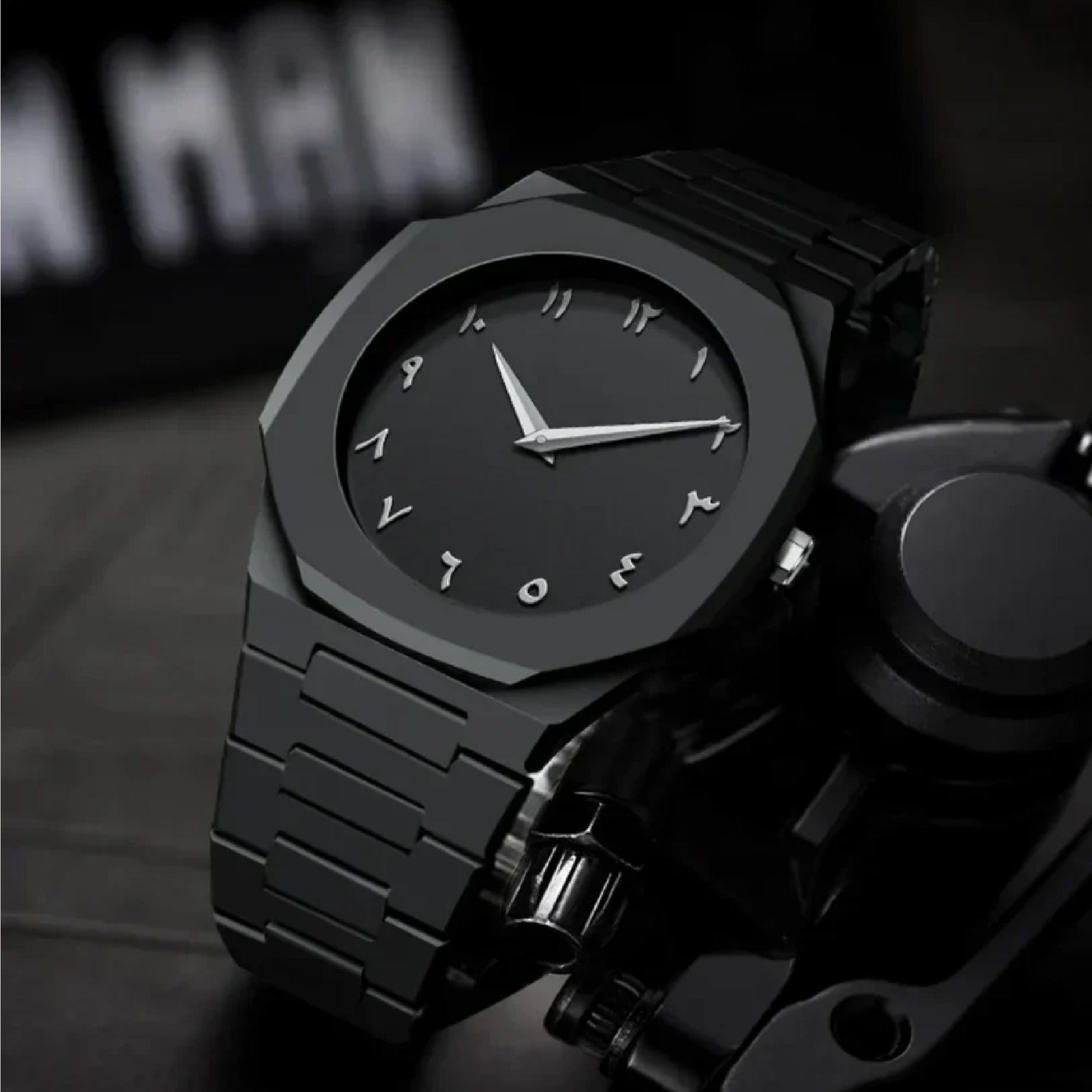 Black Royal Arabic Aura Watch