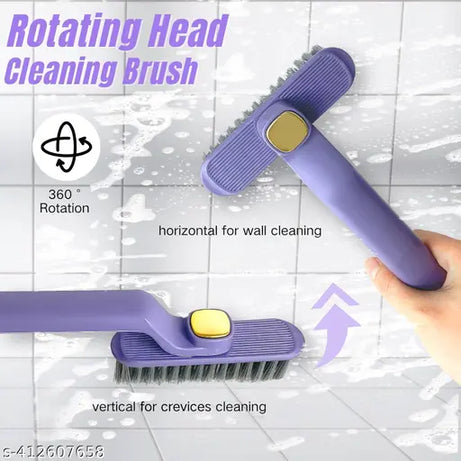3 in 1 Multifunctional Rotating Brush with Handle Crevice Cleaning Gap Brush