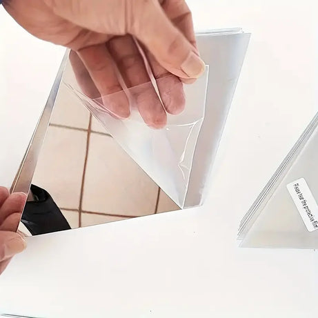 3D Acrylic Diamond Shape Self Adhesive Wall Arts Decals Stickers Set For Home Decoration