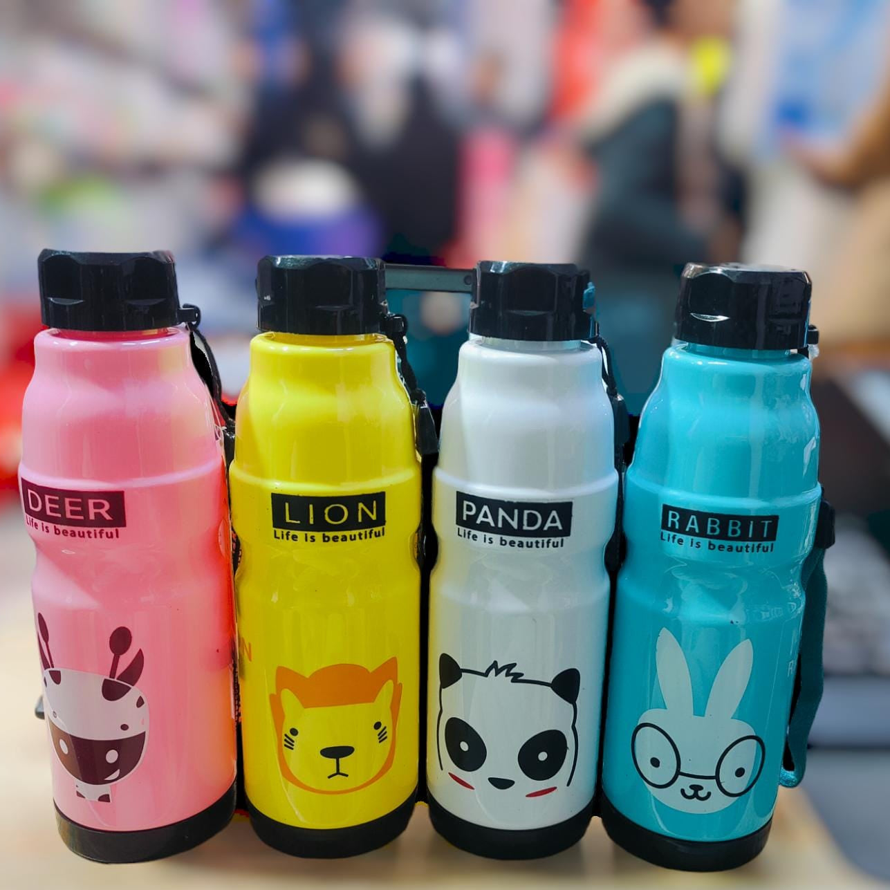 (Pack of 3) Commando Kids School Water Bottle For Home and Outdoor Use