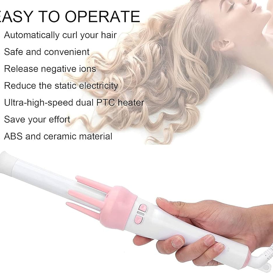 360° Rotation Automatic Ceramic Hair Roller Curling Iron Styling Wand - Ceramic Professional Automatic Curler