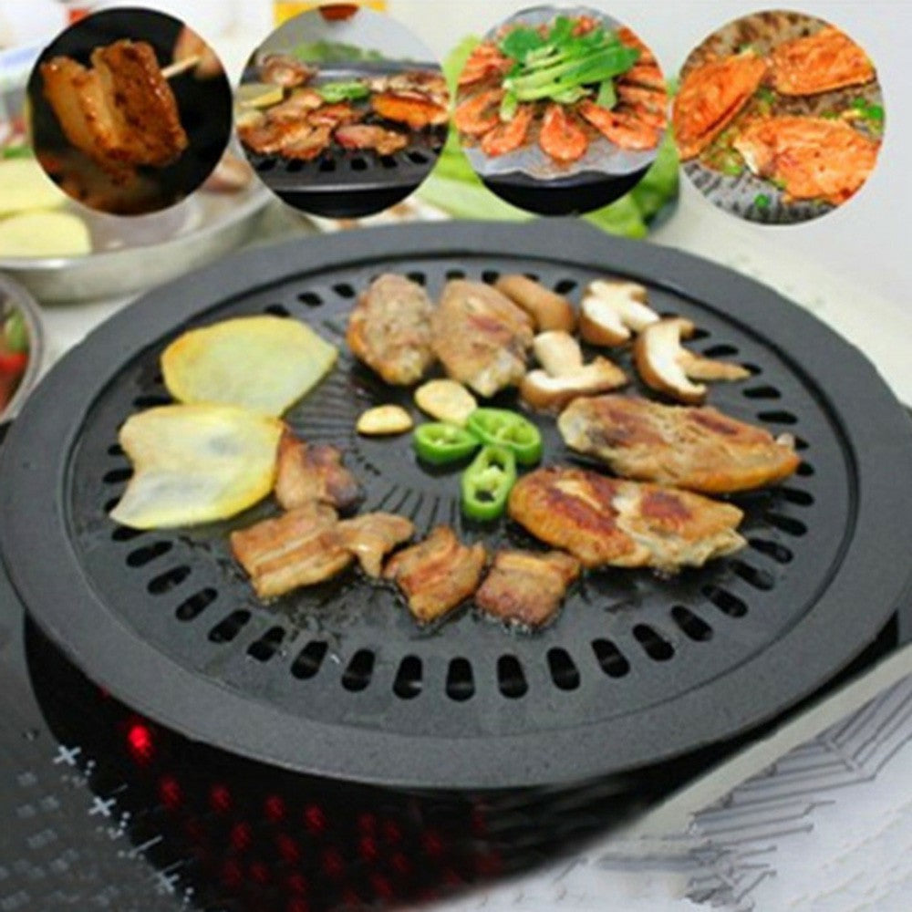 Non Stick Smokeless BBQ Stove Top Grill For Kitchen and Outdoor