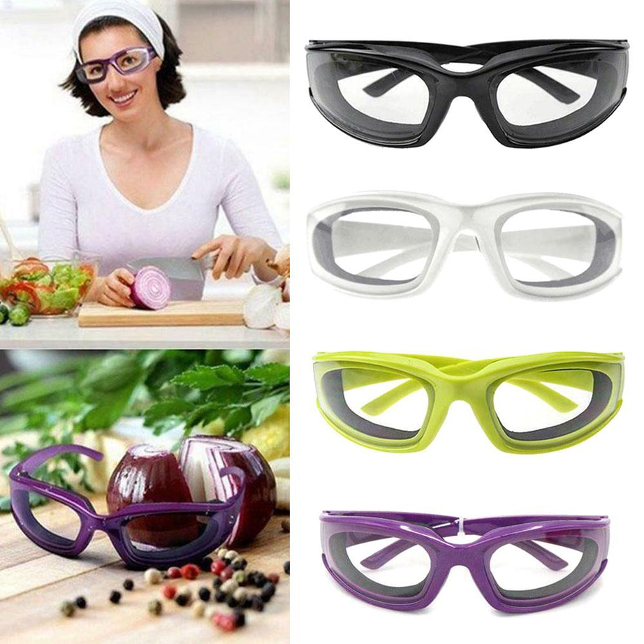 New Tears Free Onion Goggles Glasses Kitchen Slicing Eye Protect Built In Sponge Darvaza Special Giveaway in Rs 499