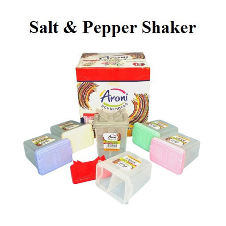 Aroni Salt and Pepper Shaker – 2 in 1 Spice Bottle