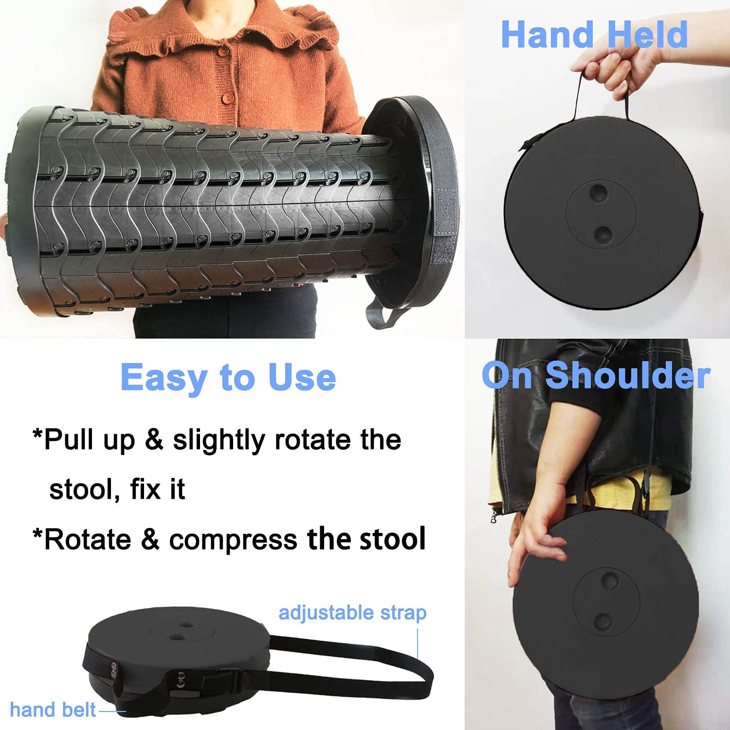 Mega Sale Offer - Imported Portable High Quality Outdoor Telescopic Stool Retractable Chair Adjustable Stool Camping Picnic Rs 1999