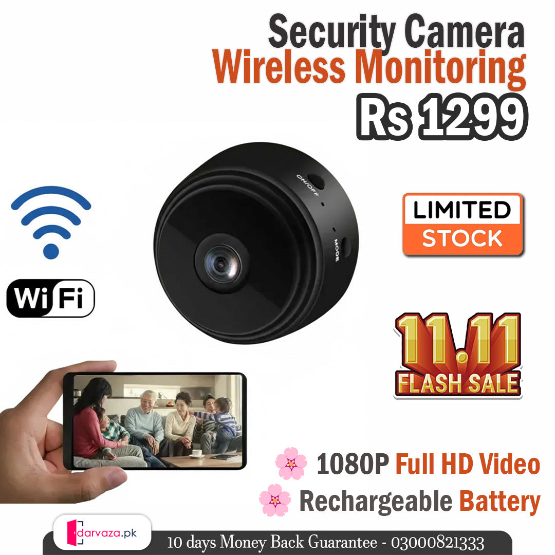 A9 Security Camera 1080P HD with Wireless monitoring