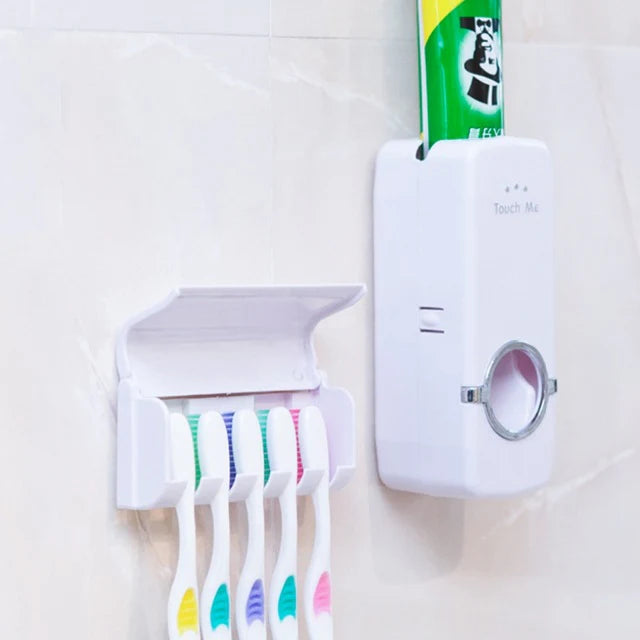 Best Quality Set of Toothpaste Dispenser & Brush Holder