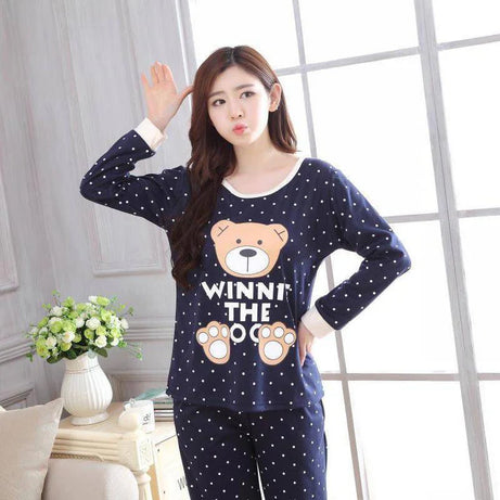 Blue Winni The Bear Night Suit