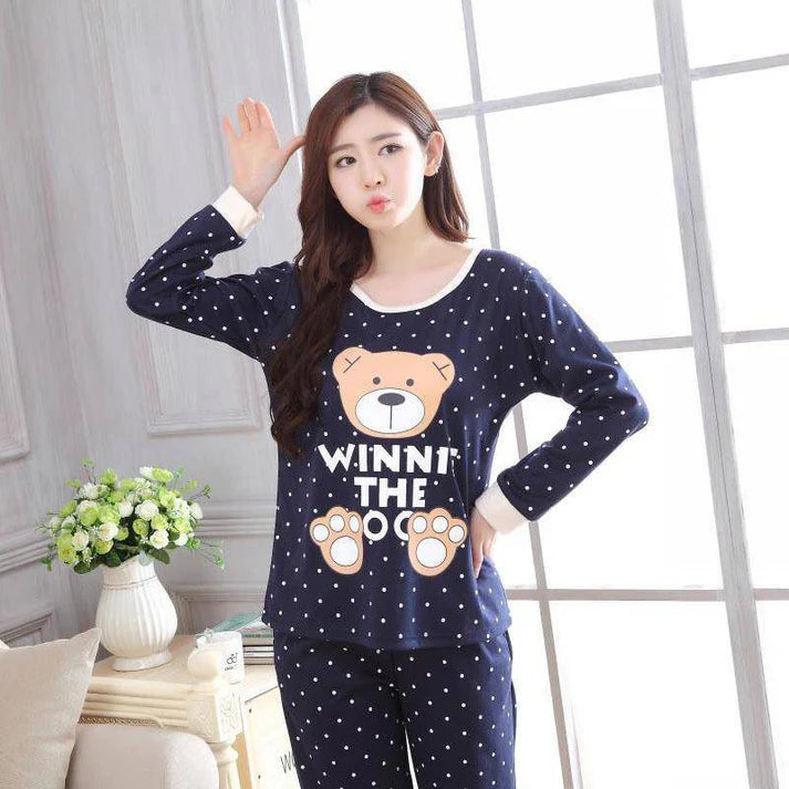 Blue Winni The Bear Night Suit