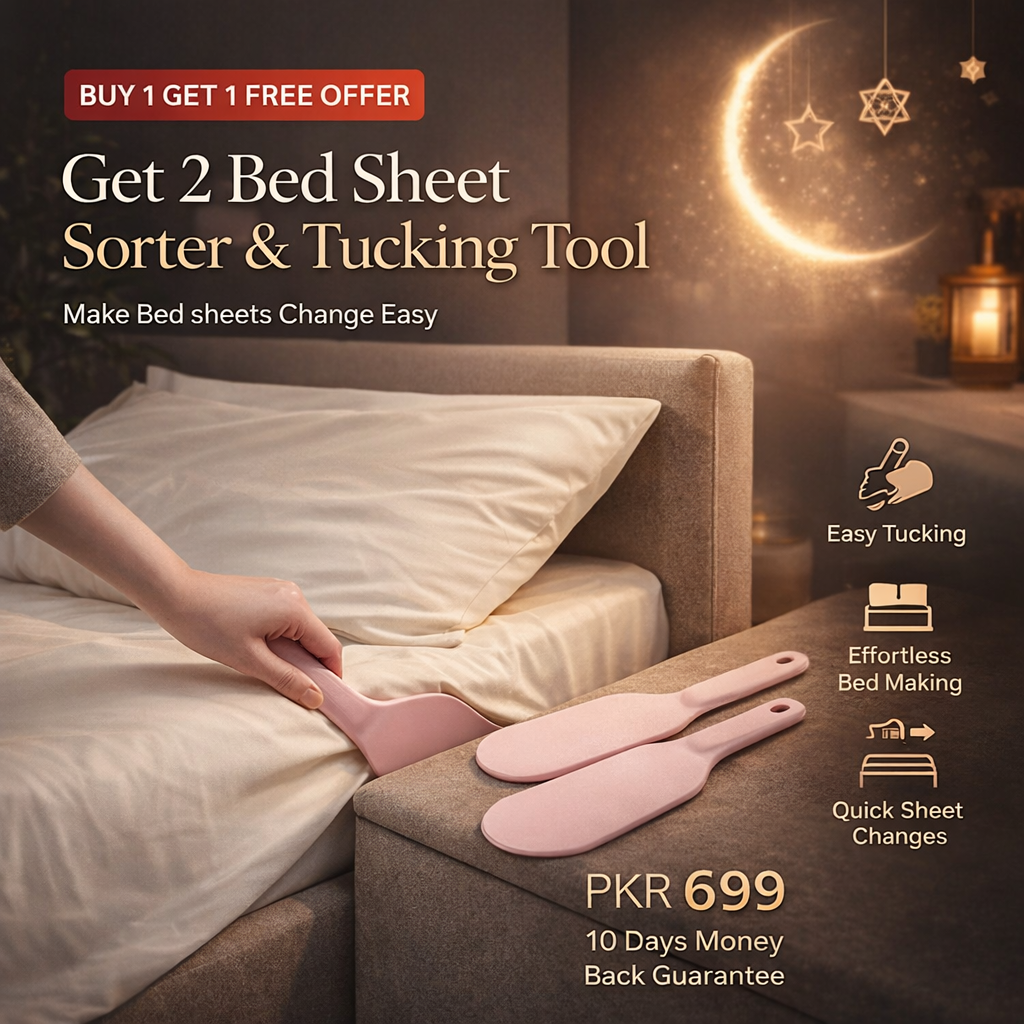 Buy 1 Get 1 Free Offer 2 Pcs Bed Sheet Sorter & Tucking Tool