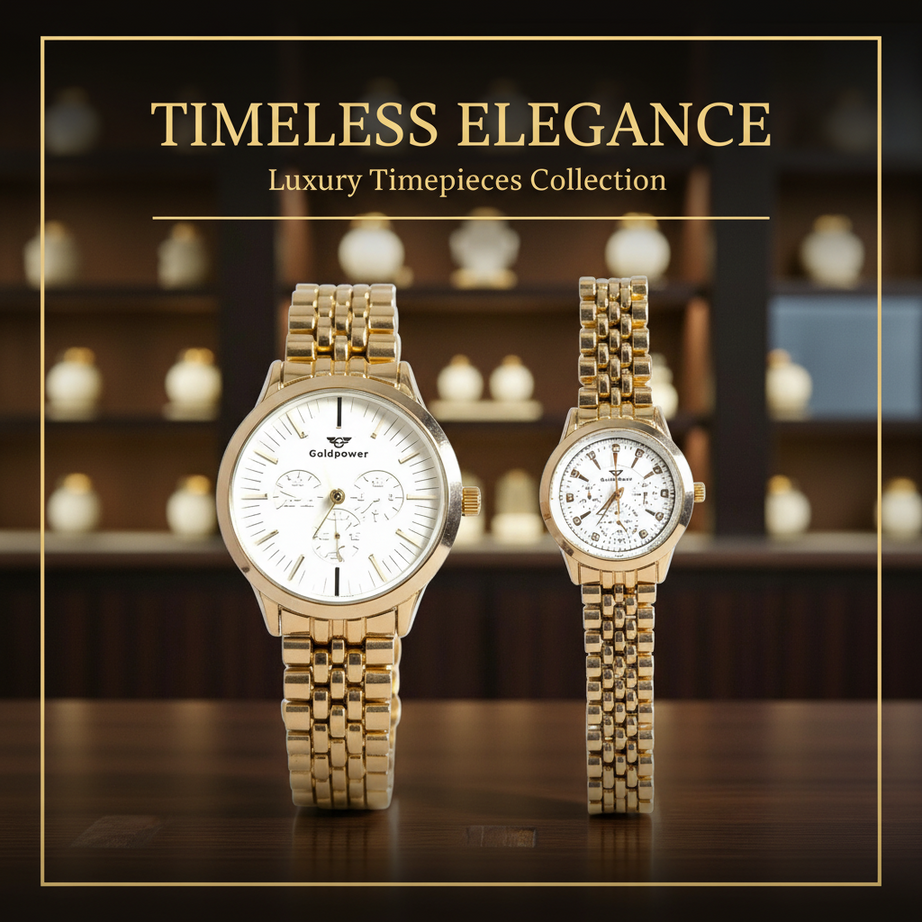 Gold NovaBond Couple Watches