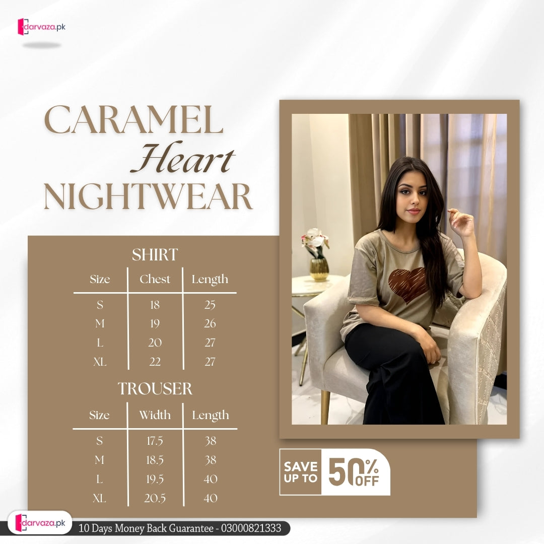 Caramel Heart Nightwear