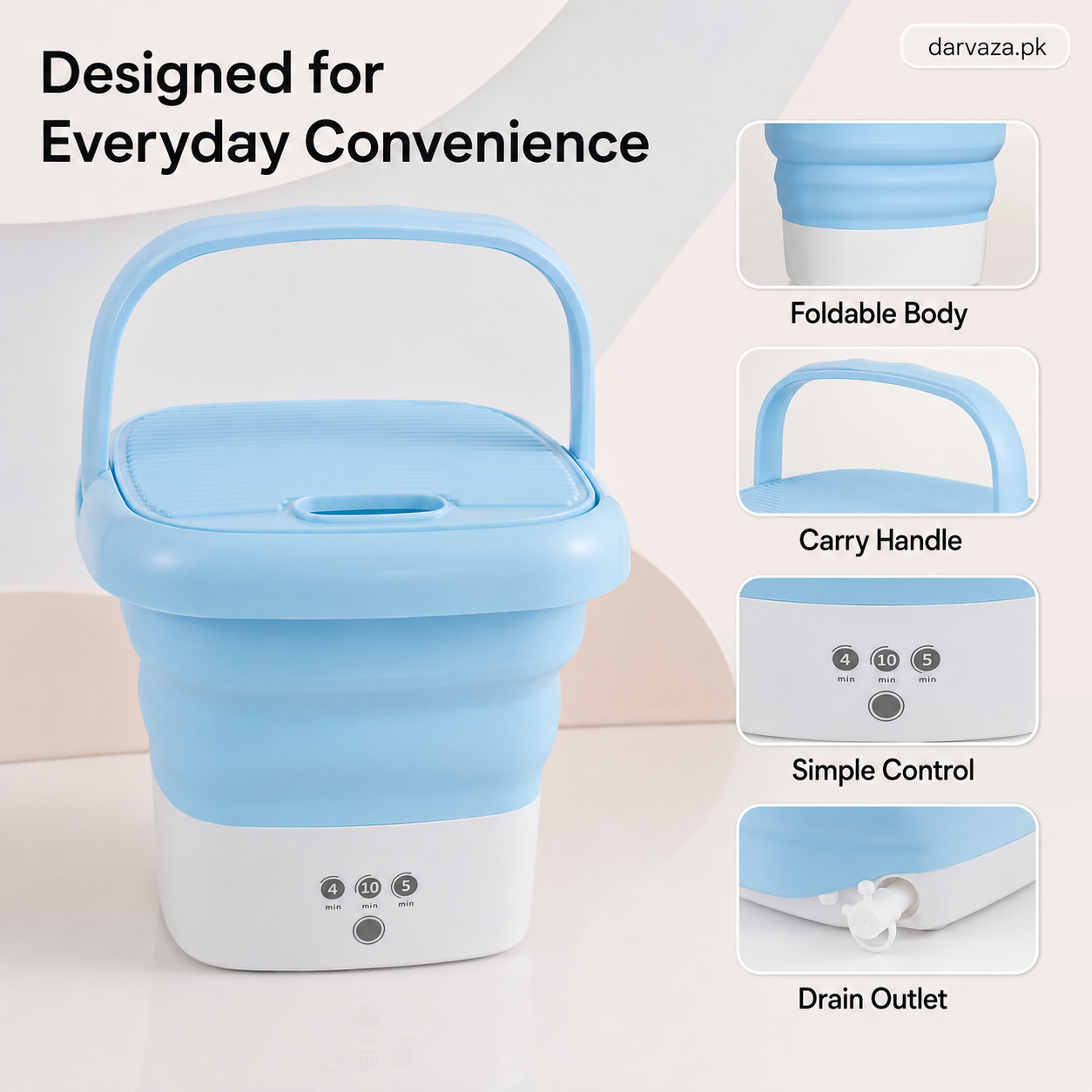 Imported 12L Foldable Portable Washing Machine