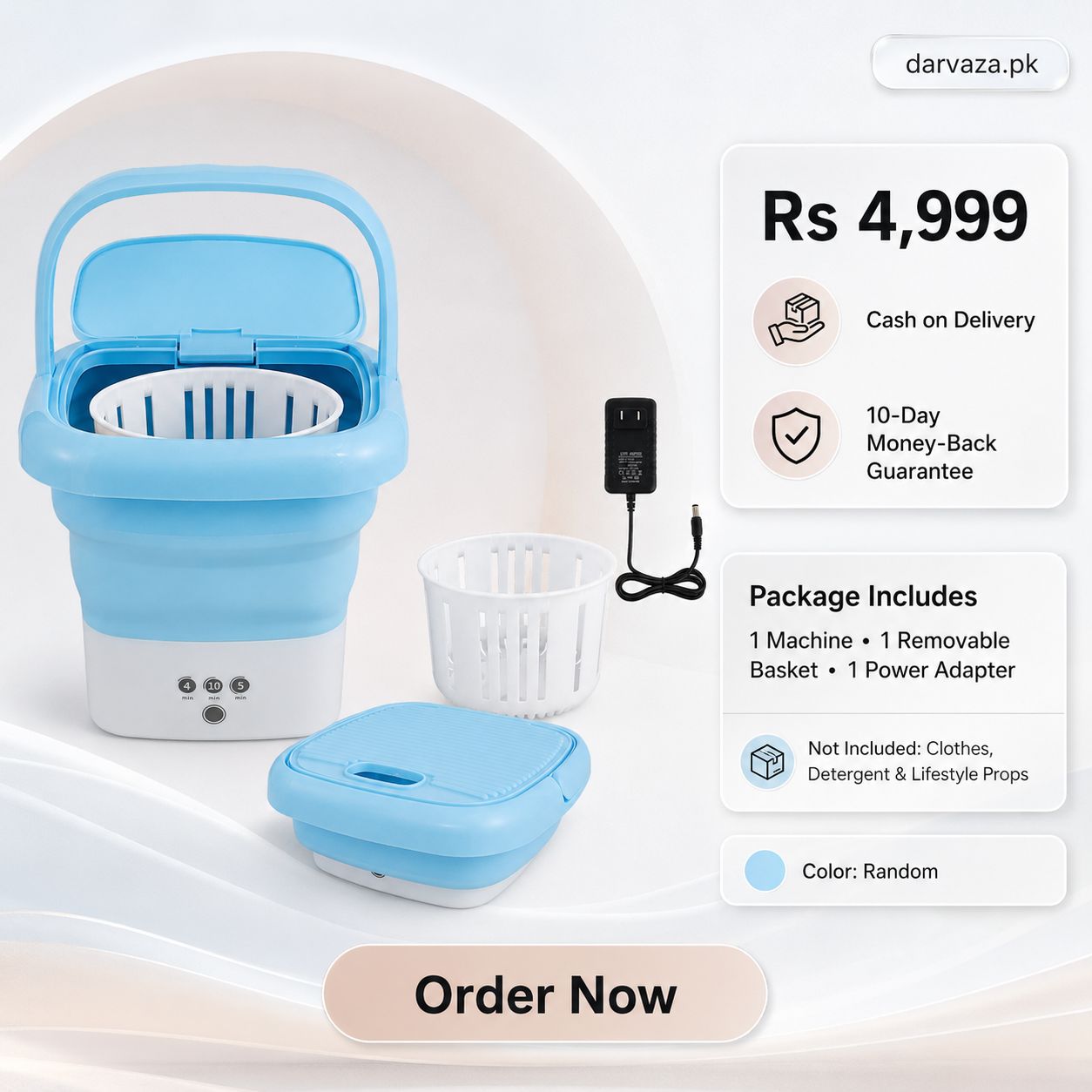 Imported 12L Foldable Portable Washing Machine