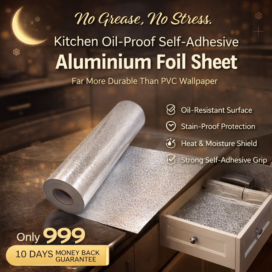 Kitchen Oil Proof Self Adhesive Aluminum Foil Sheet