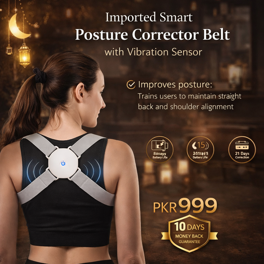 Imported Smart Posture Corrector Belt with Vibration Sensor