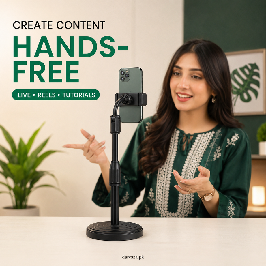 2 Pcs Height Adjustable Mobile Stand Holder
