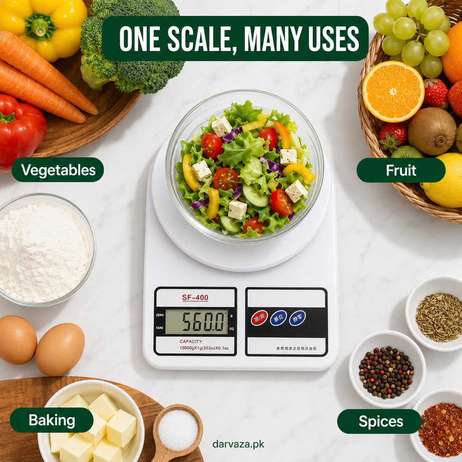 10Kg Electronic Digital Kitchen Weight Scale For Vegetable, Fruit, Jewellery & Postal Parcel Measurement