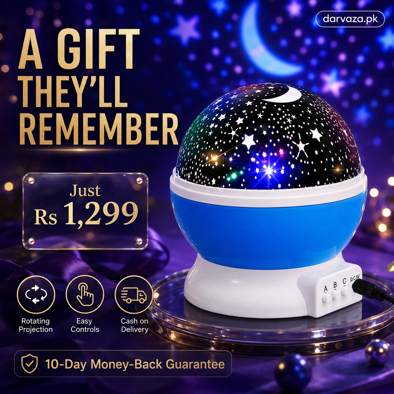 Star Master Dream Rotating Projector Lamp