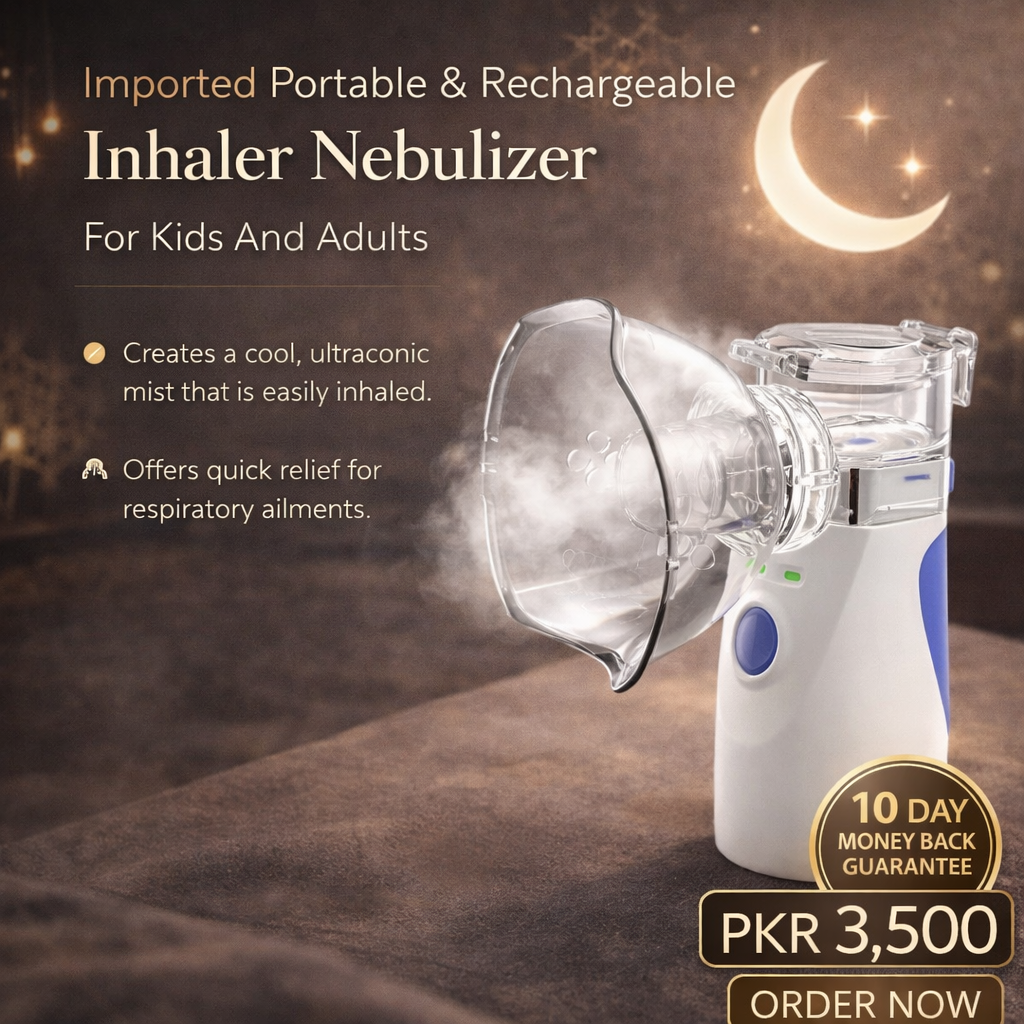 Imported Portable & Rechargeable Inhaler Nebulizer For Kids And Adults