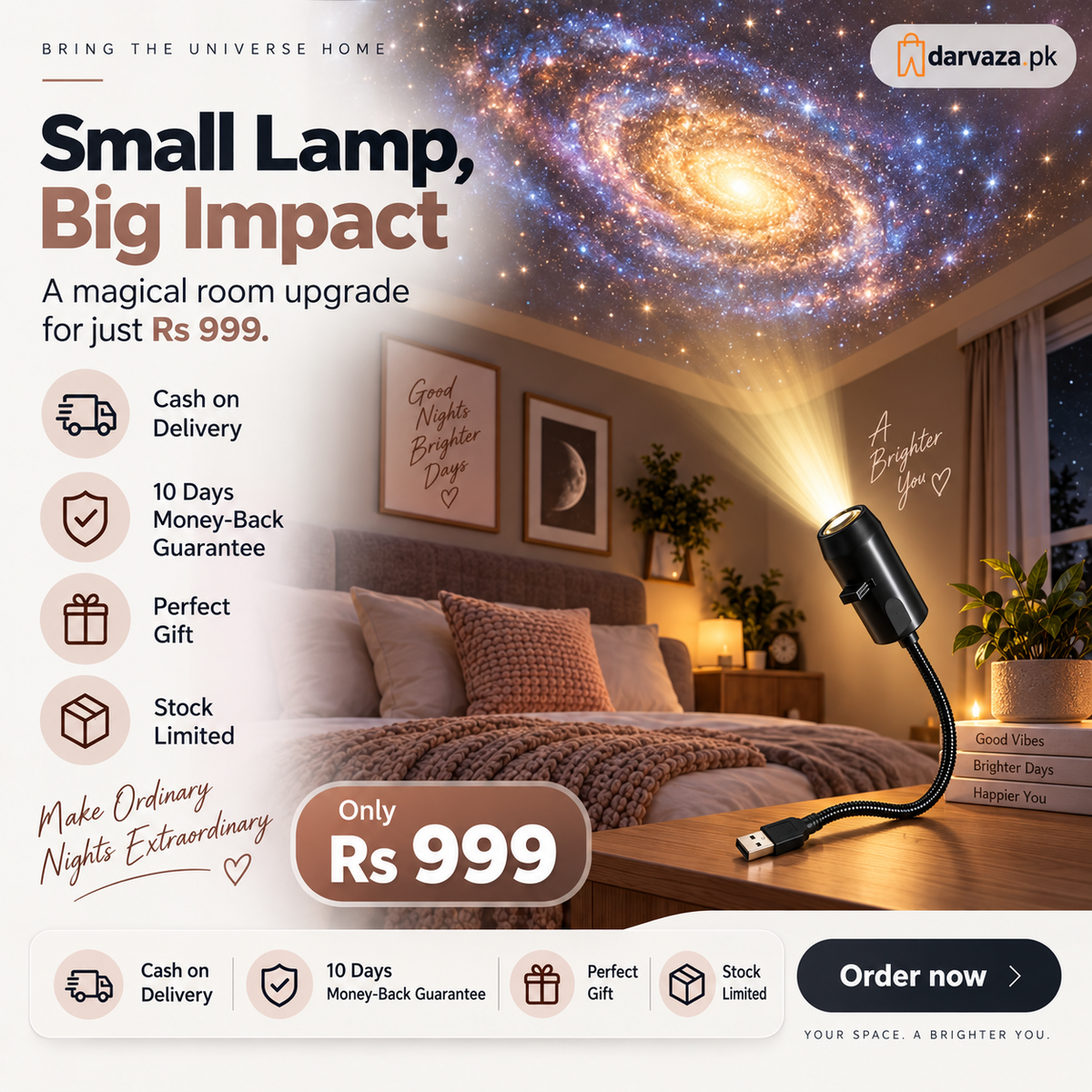Planet Projector Star Night Light Room Lamp