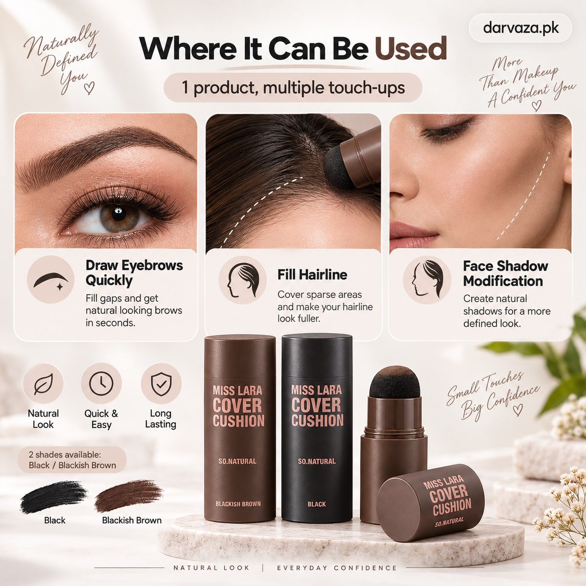 Miss Lara 2-in-1 Hairline & Eyebrow Stamp