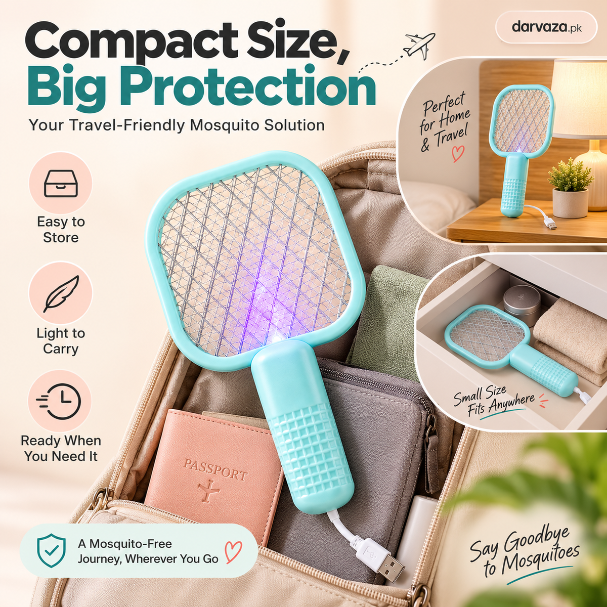 Buy 1 get 1 free Offer USB Mosquito Killer Bat racket