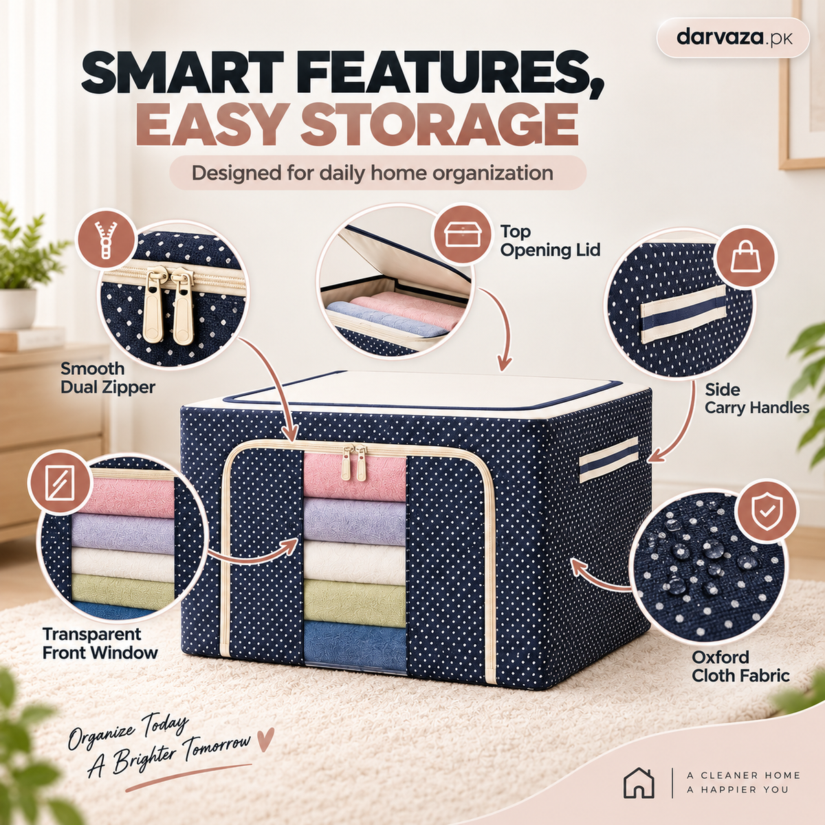Fouji Bag  Premium Oxford Fabric Clothes & Blanket Storage Bag