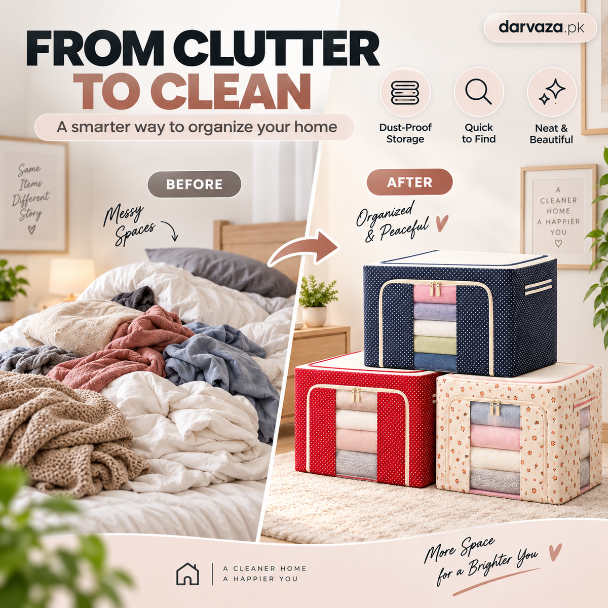 Fouji Bag  Premium Oxford Fabric Clothes & Blanket Storage Bag