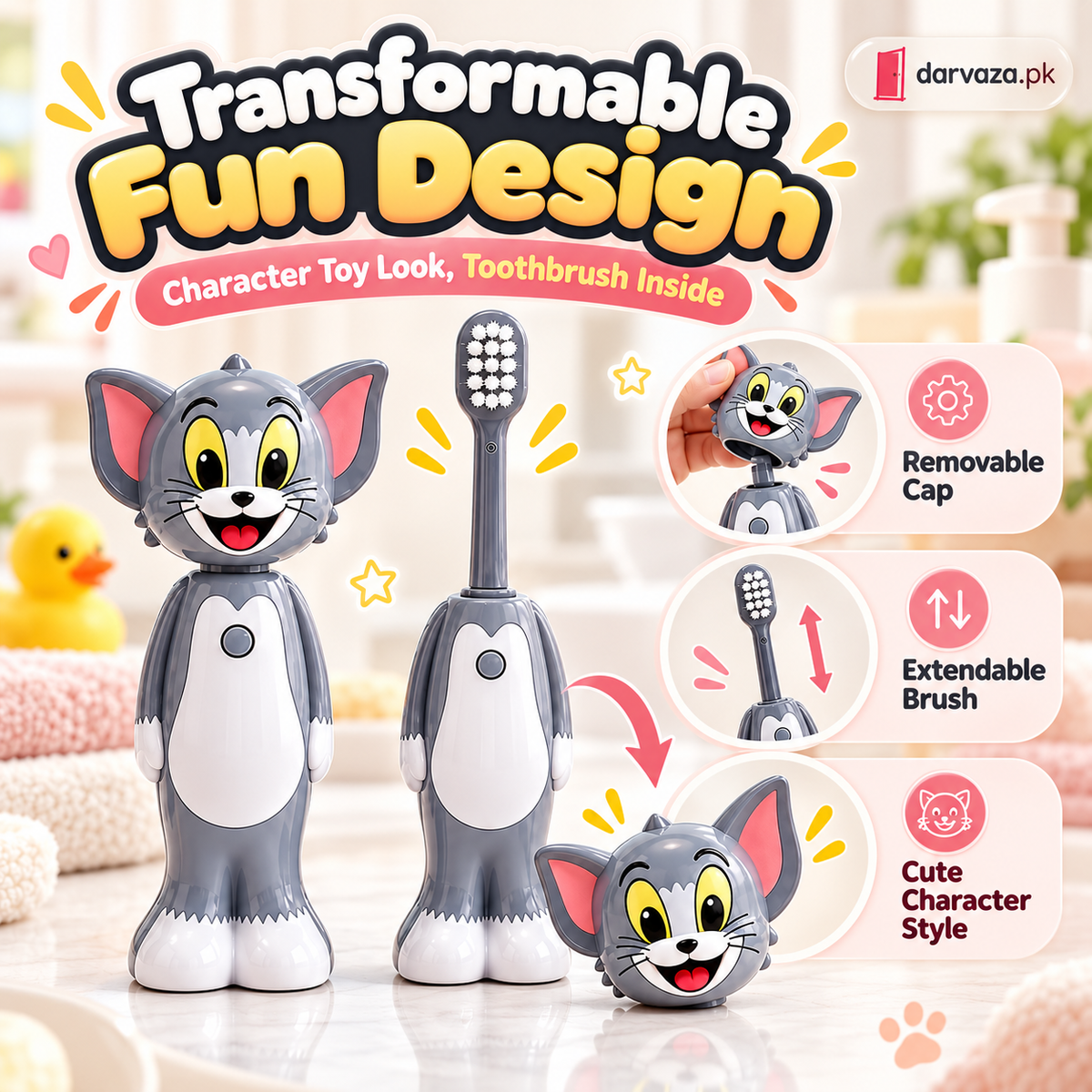 Tom and Jerry Cartoon Kids Toothbrush