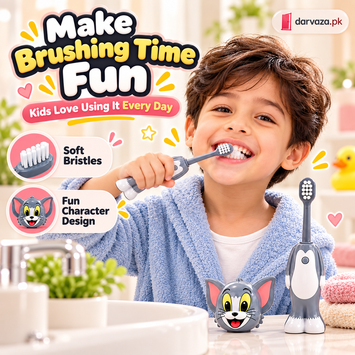 Tom and Jerry Cartoon Kids Toothbrush