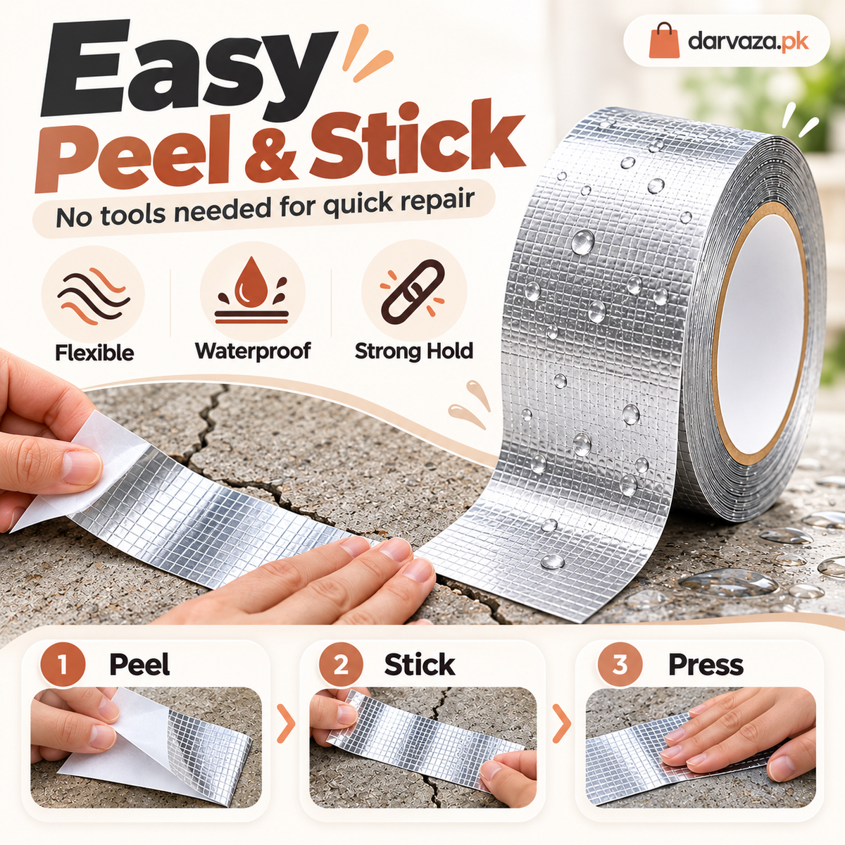 Aluminum Foil Waterproof Repair Tape