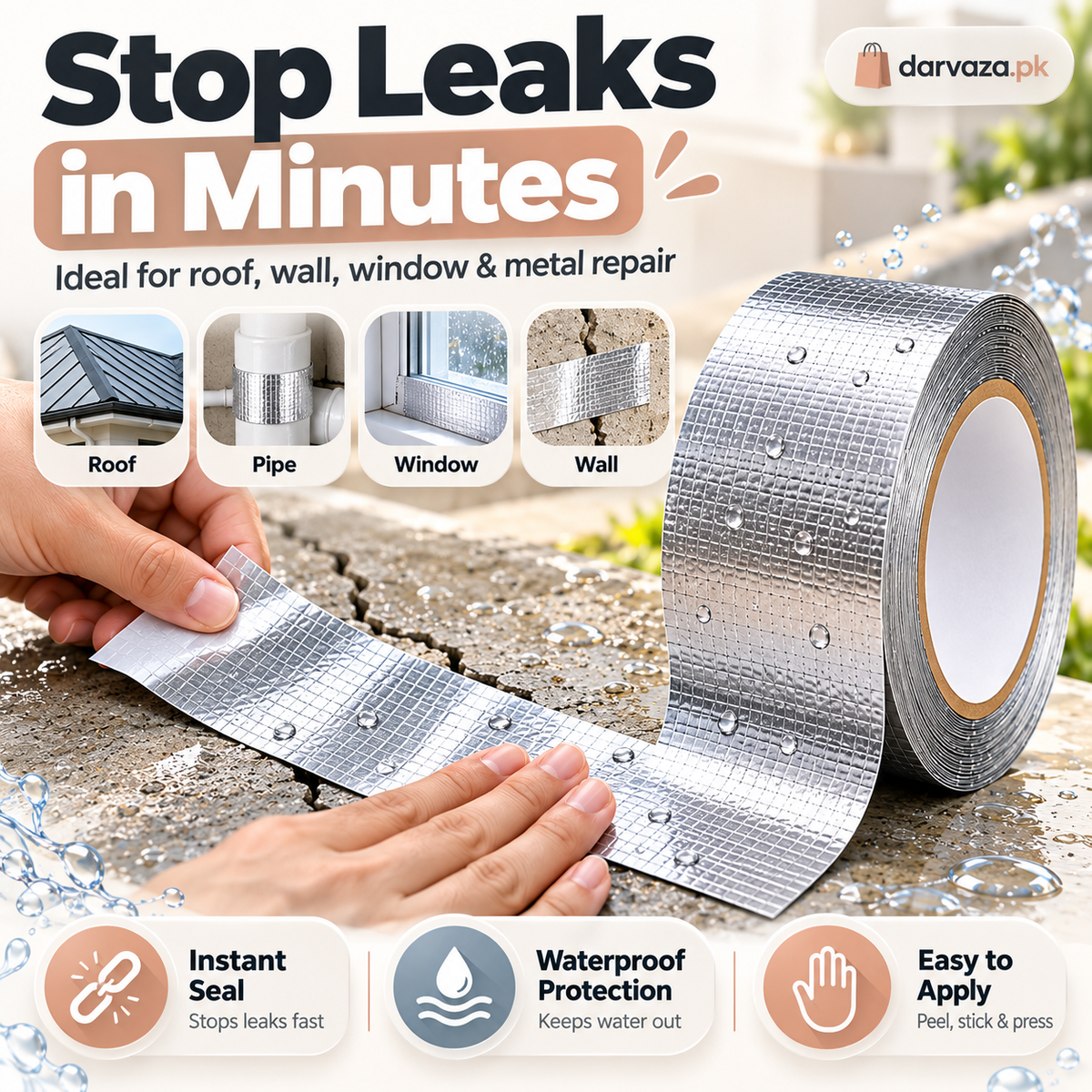 Aluminum Foil Waterproof Repair Tape