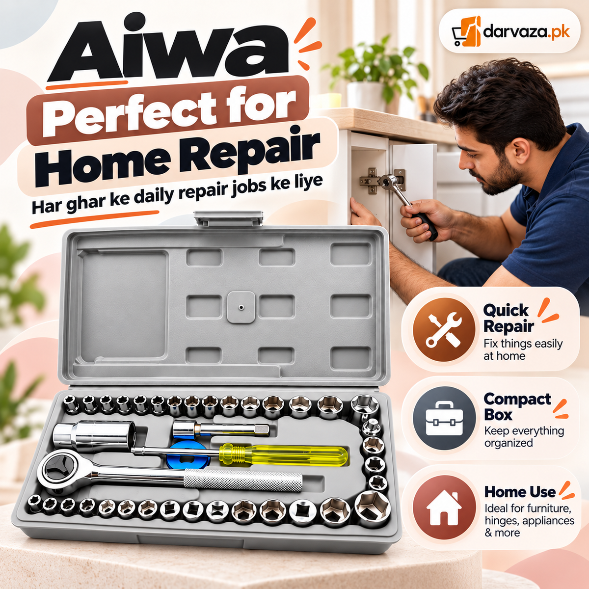 Aiwa Socket Wrench Tool Set