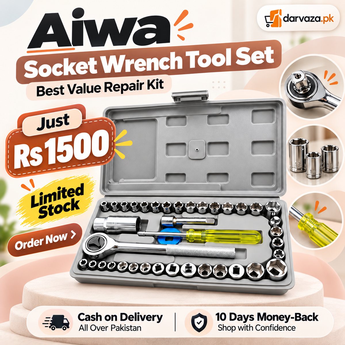 Aiwa Socket Wrench Tool Set
