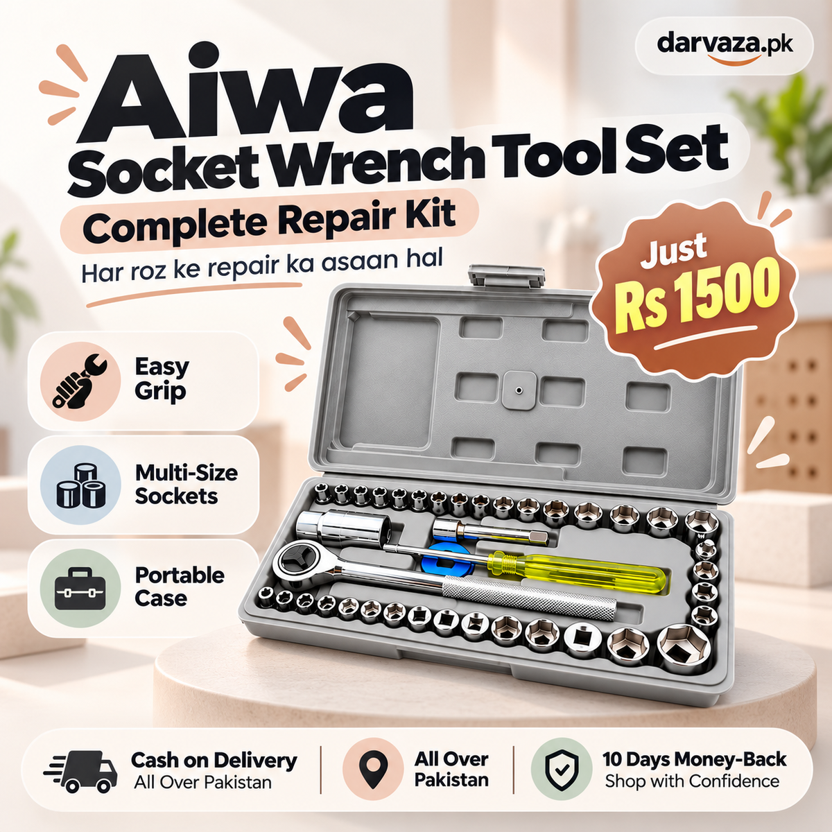 Aiwa Socket Wrench Tool Set