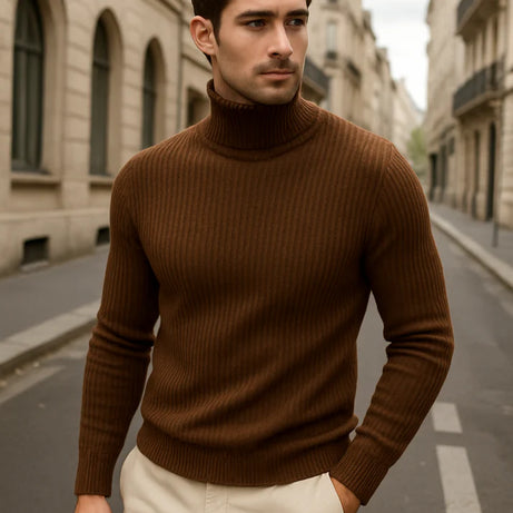 Premium High Neck for Men – BROWN