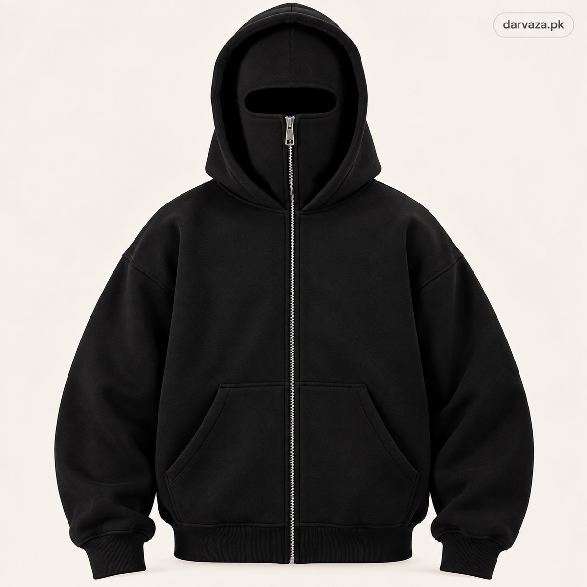 Balaclava Ninja Hoodie in Black