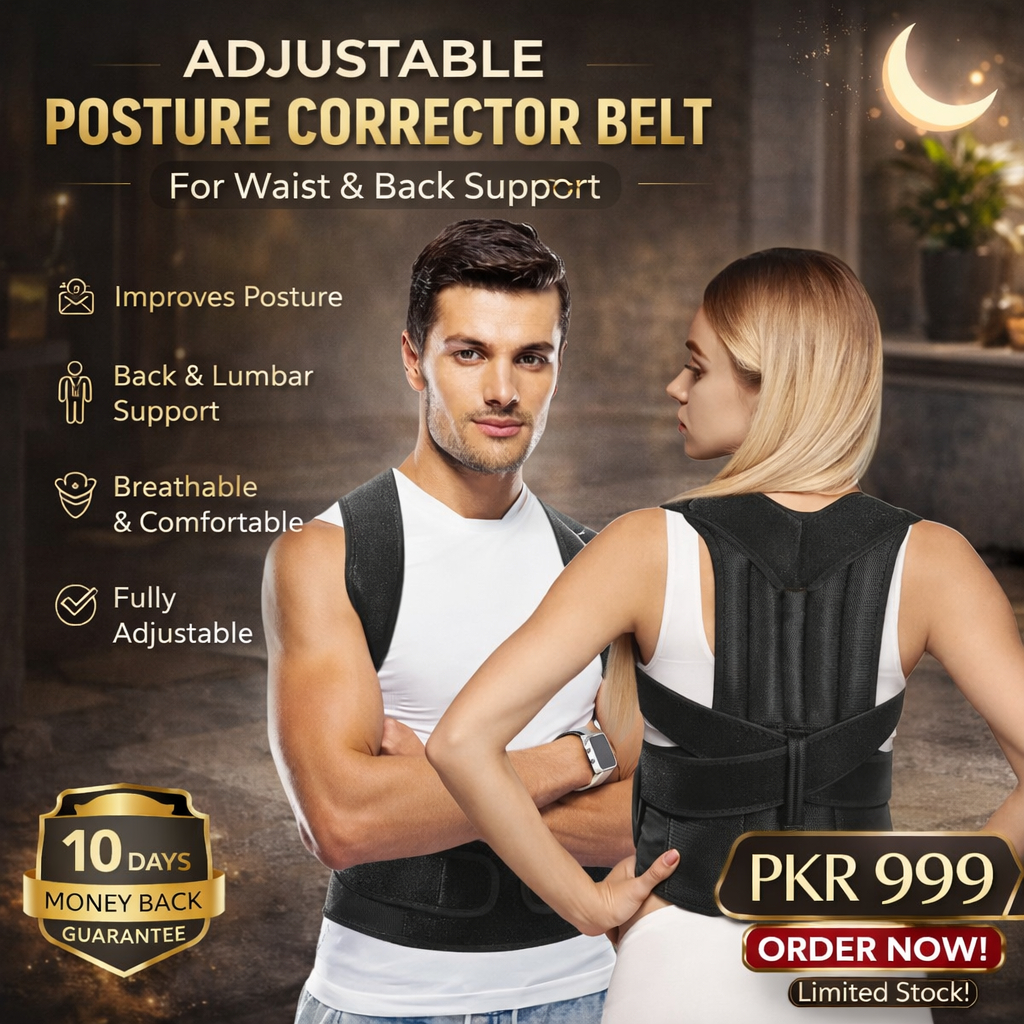 Adjustable Posture Corrector Belt for Waist and Back Support
